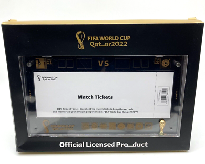FIFA World Cup Qatar 2022 Tournament Limited Ticket Frame Official