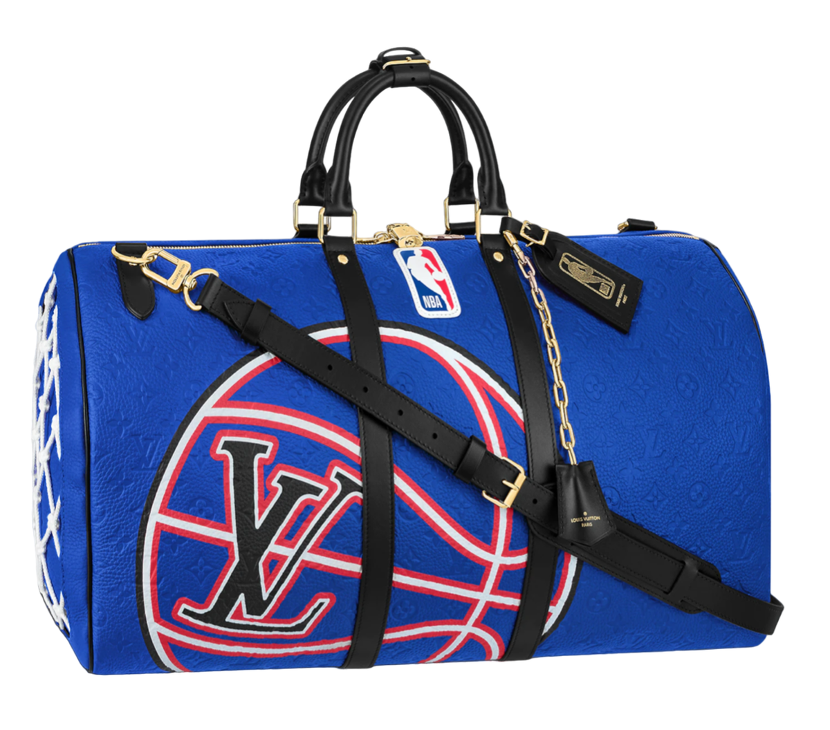 Louis Vuitton Keepall Bandouliere 55 NBA LV Blue Basketball