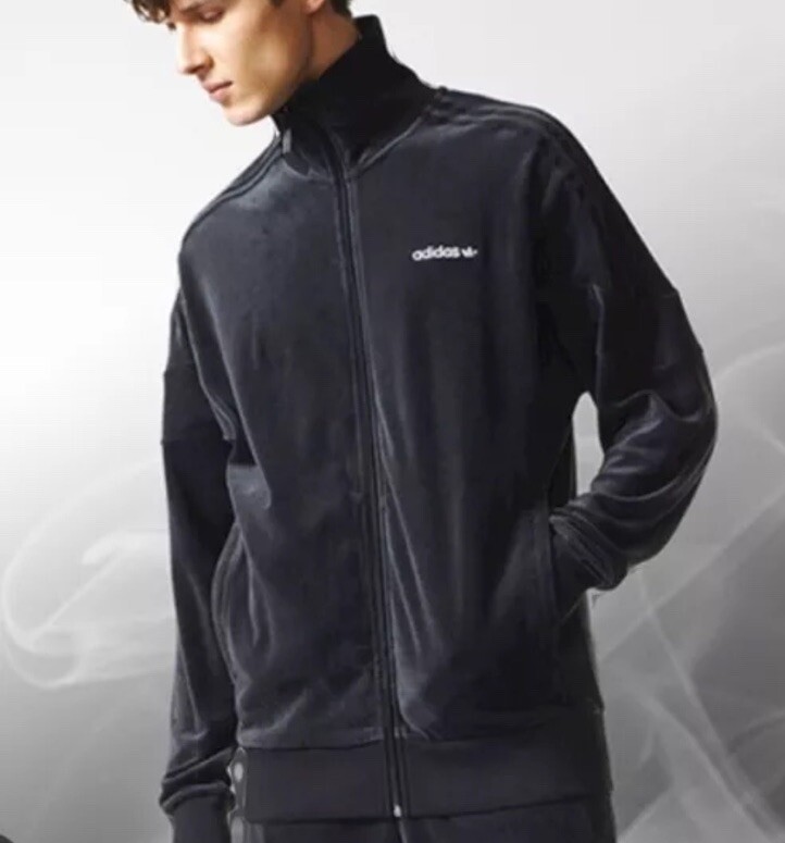 MENS ADIDAS ORIGINALS CHALLENGER VELOUR VELVET TRACKSUIT JACKET