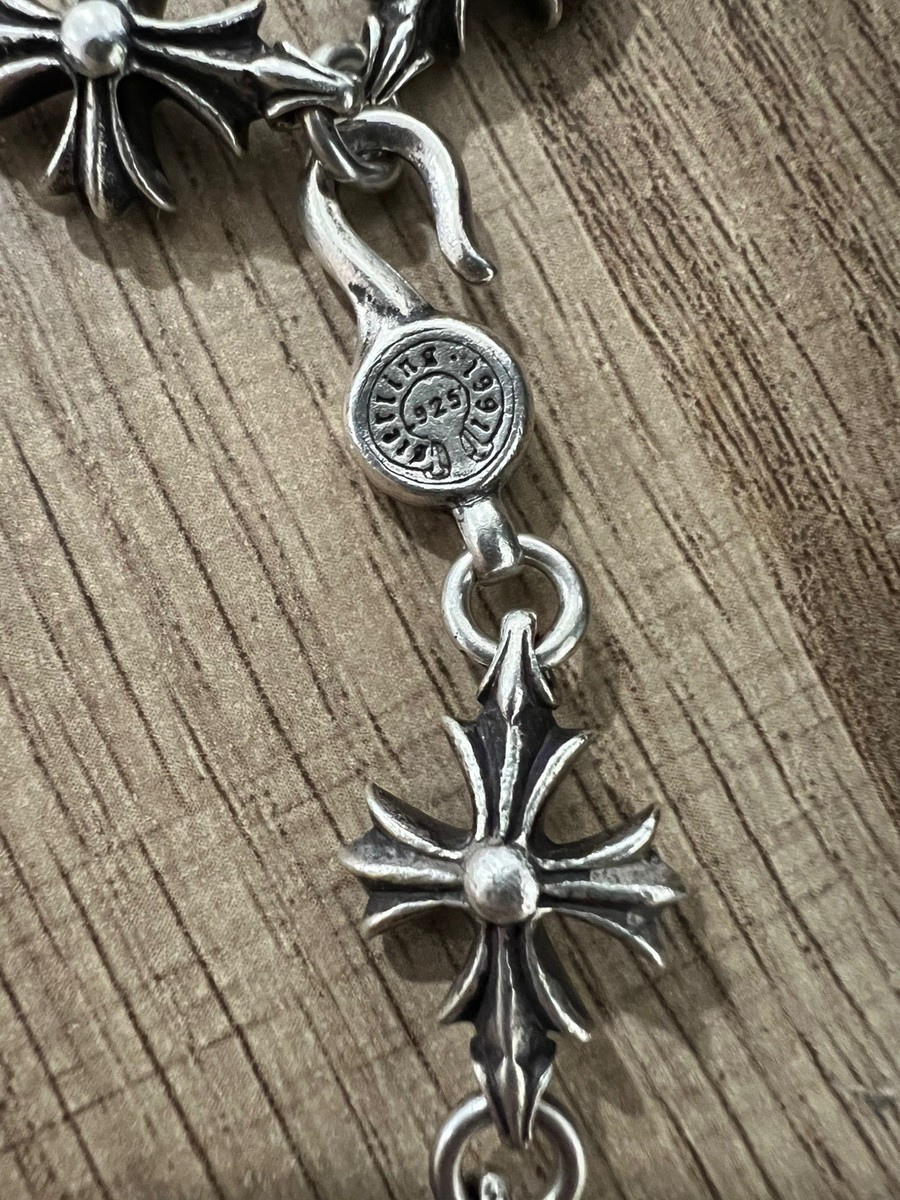 Chrome Hearts CH Cutout 9 Cross Bracelet | eBay