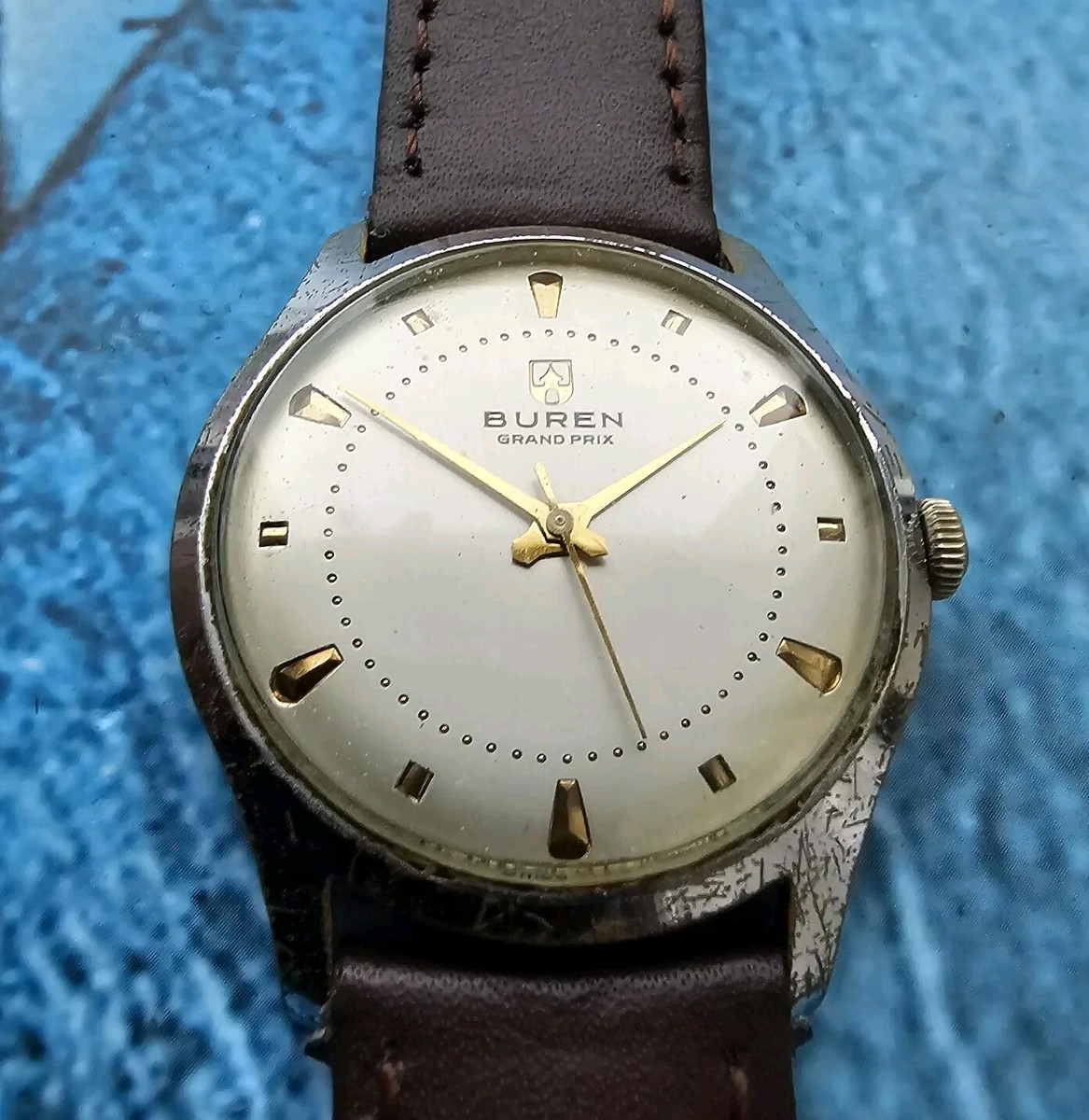 Vintage Buren Grand Prix Hand-Winding Men's Watch | eBay
