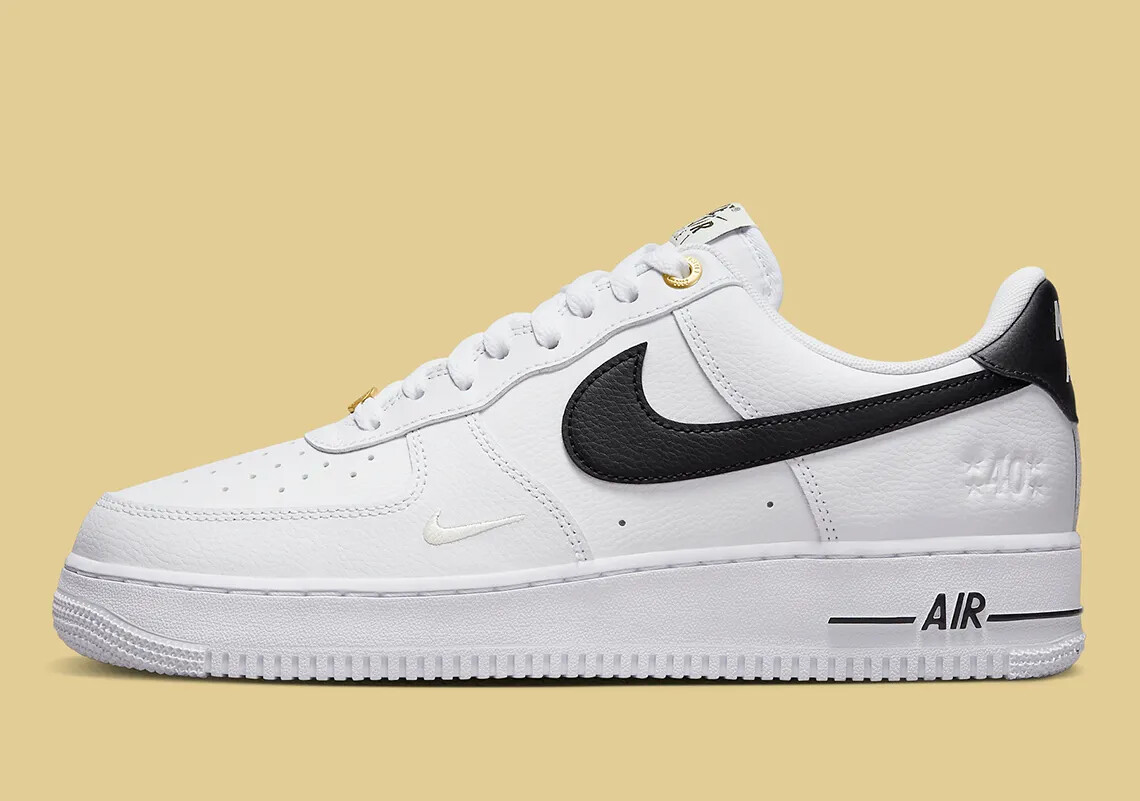 Nike Air Force 1 Low '07 LV8 40th Anniversary White Black DQ7658