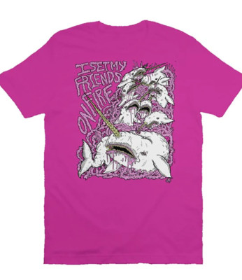 Rare I Set My Friends On Fire Band Pink All Size T-Shirt | eBay