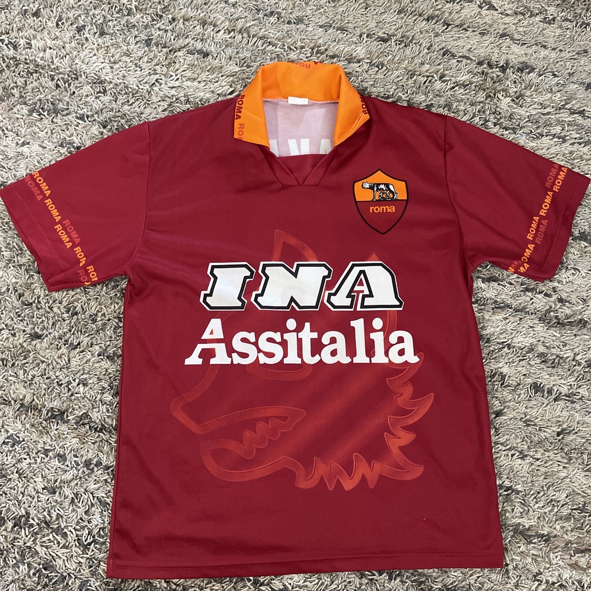 ROMA INA Assitalia Nakata FOOTBALL JERSEY Soccer Shirt Collared
