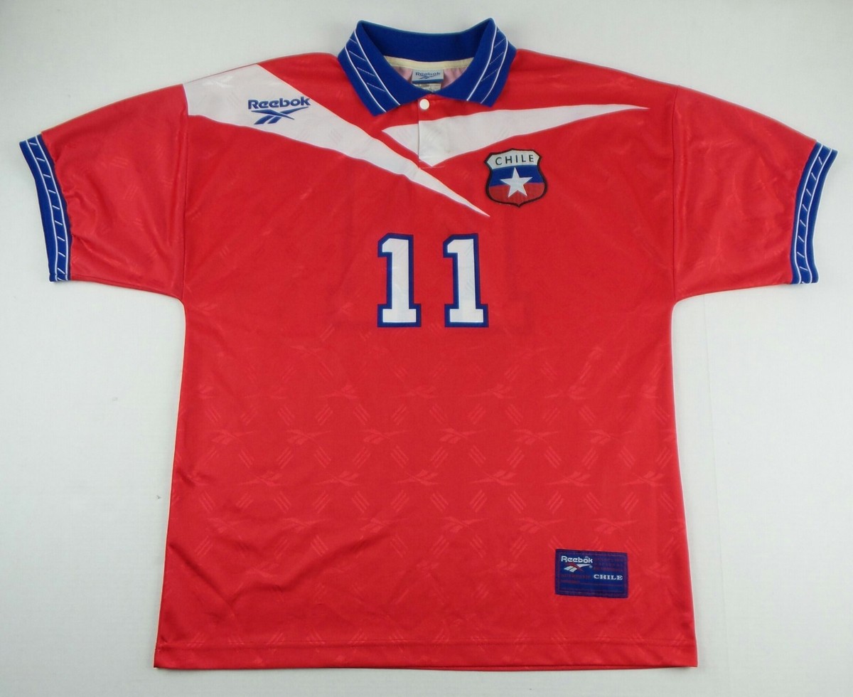 Vintage Reebok 1998 Chile National Team Marcelo Salas Soccer