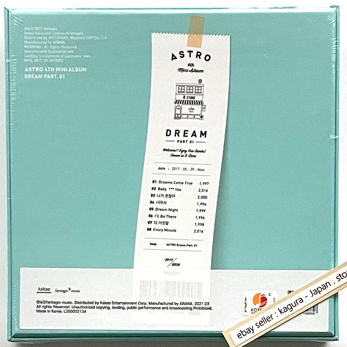ASTRO Dream Part 01 Day ver. 4th Mini Album 2017 New Sealed | eBay
