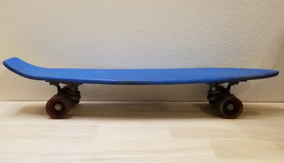 Vintage Blue 1970's Nash Skateboard Old School Plastic, 23.5 X 5.5