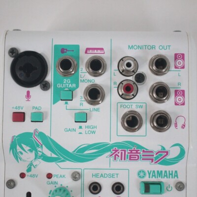 YAMAHA AG03-MIKU Hatsune Miku Webcasting Mixer 3-Channel USB Audio