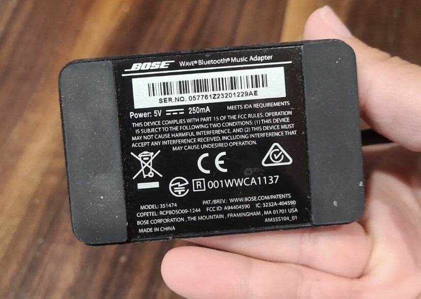 Bose Wave Bluetooth Music Adapter For Wave Music System Used