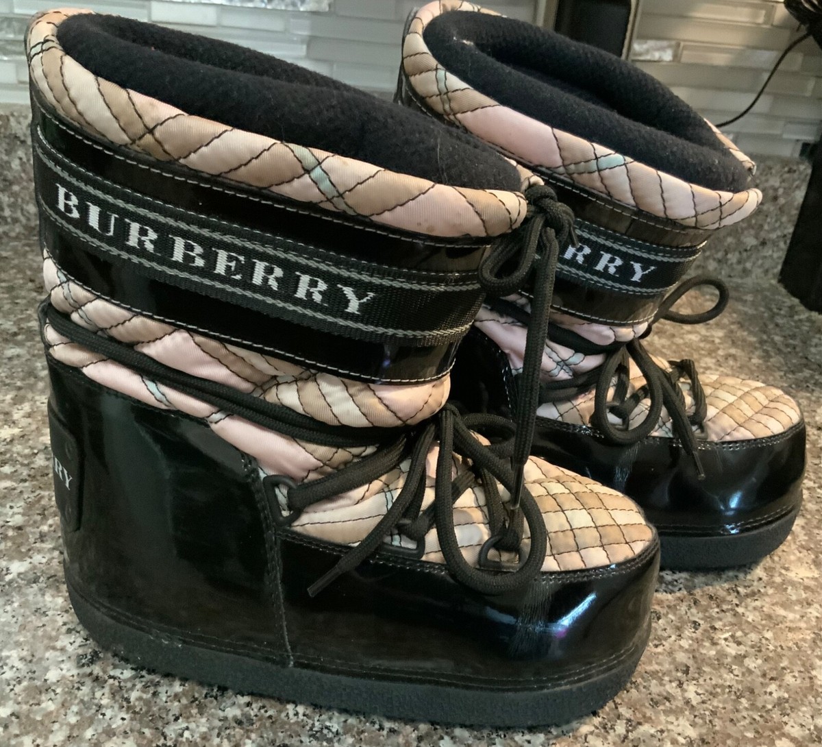 Authentic Burberry Snow/Ski Boots~Kids Size 1.5-2.5 | eBay