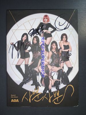 AOA 2nd Mini Album Like A Cat Autographed Signed CD Good No