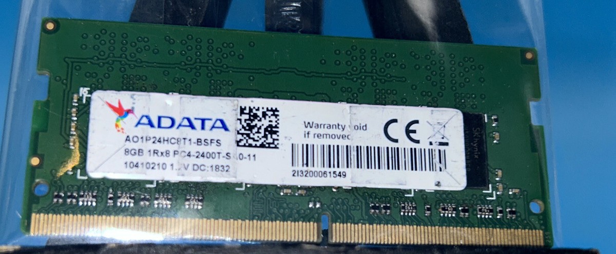 ADATA 8GB 1Rx8 1.2V DDR4 PC4-2400T Sodimm Memory RAM Laptop