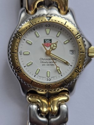 Tag Heuer Link White Dial Two-Tone Date Swiss Autimatic Watch-S87