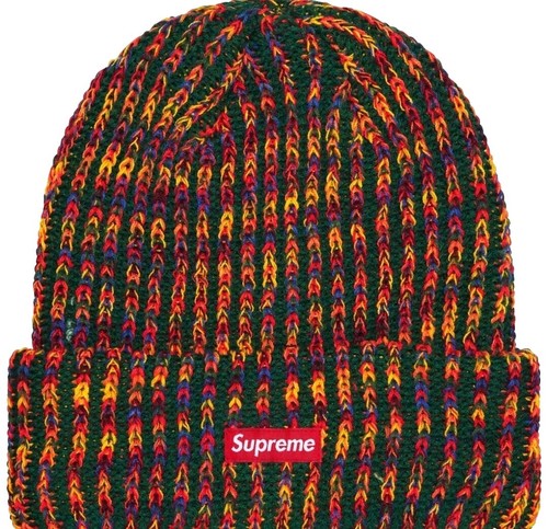 Supreme Textured Knit Beanie 2025 Multicolor Rainbow Brand New | eBay