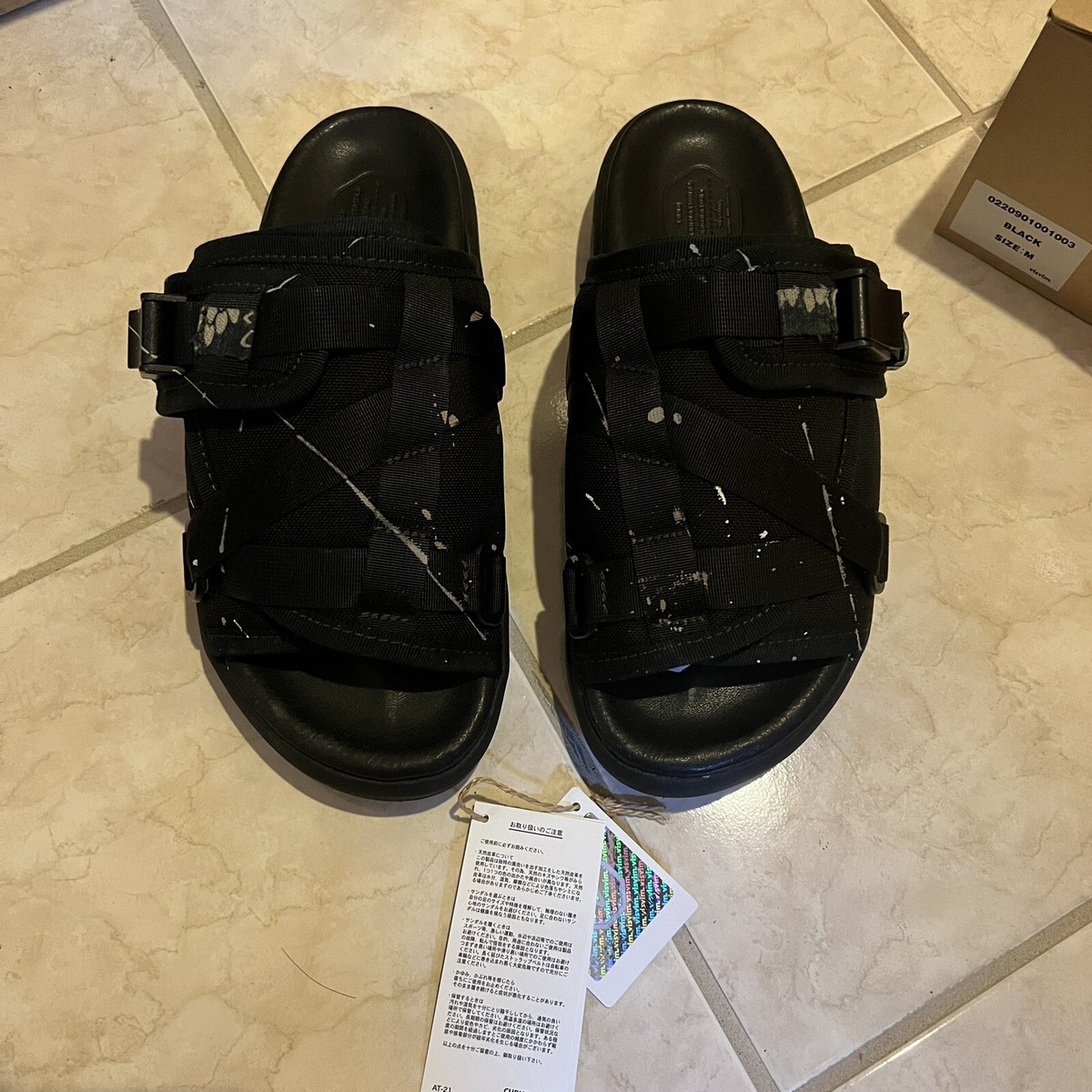 Visvim Christo Sandal Paint Splash Size M 8-9 US. Brand New | eBay