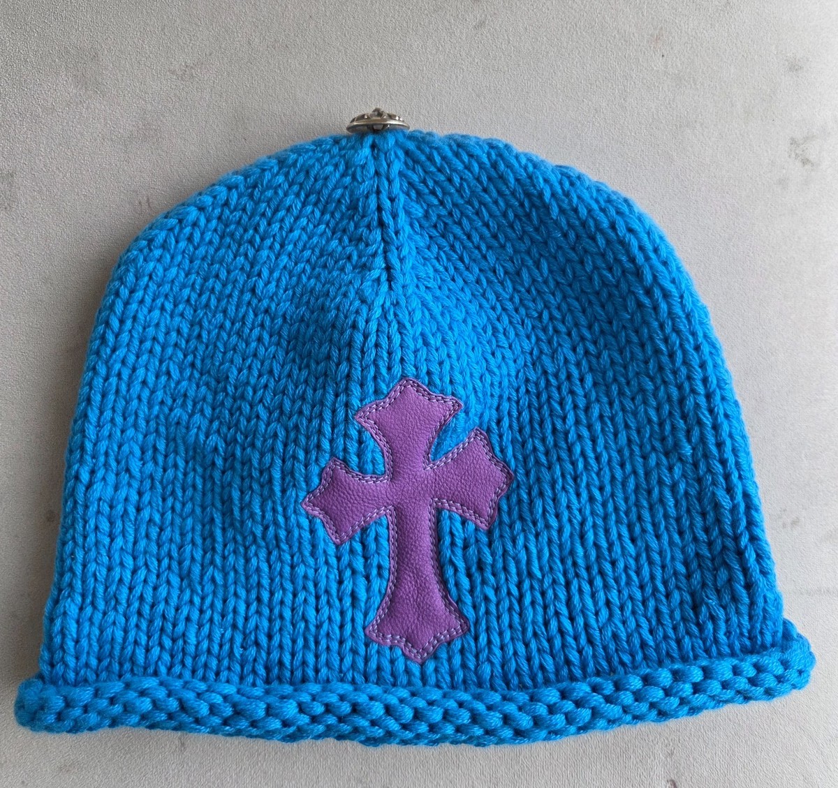 NEW Chrome Hearts Knit knitted Oversized Cashmere Beanie Cross