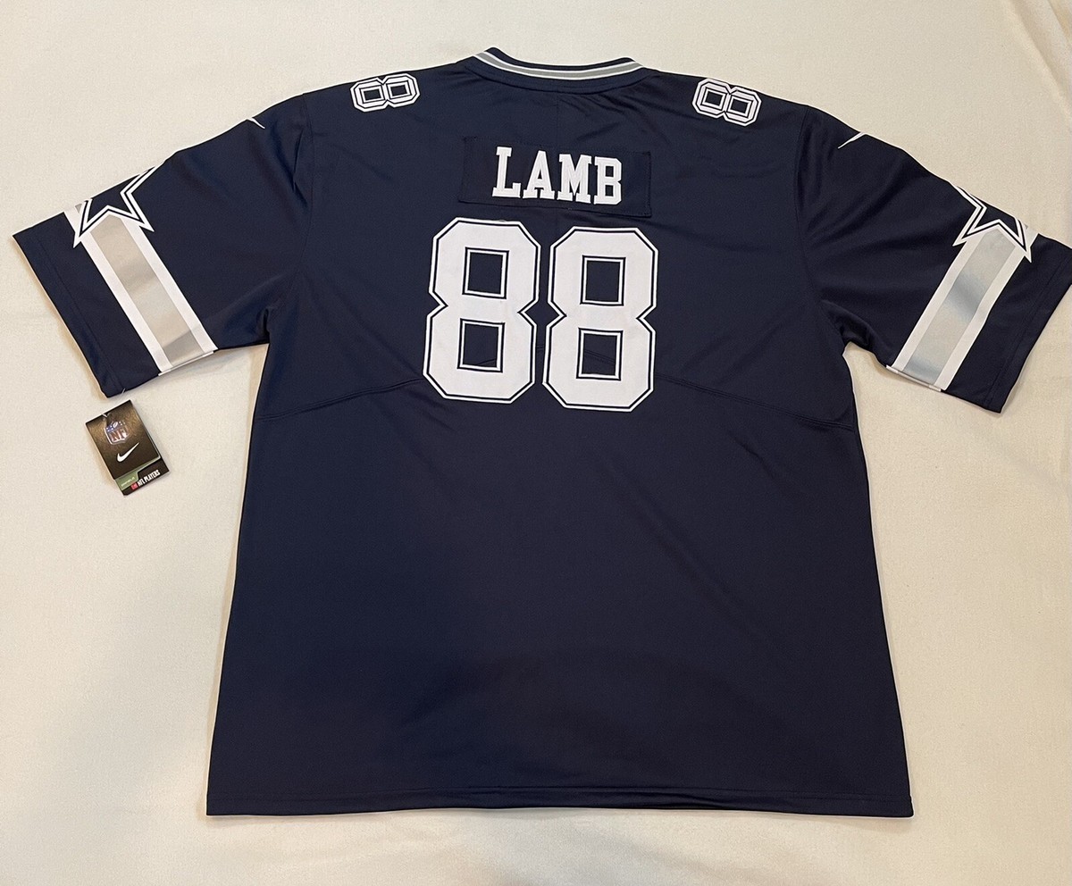 Dallas Cowboys CeeDee Lamb #88 NIKE NFL Replica Jersey Navy XXXL