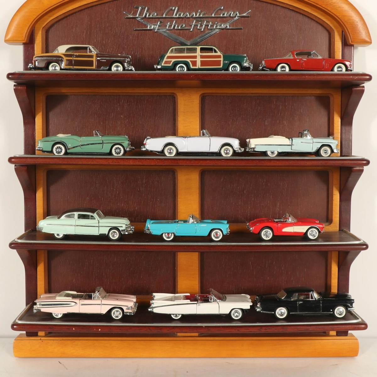 Classic Cars of the Fifties Franklin Mint 50's Model Display Shelf