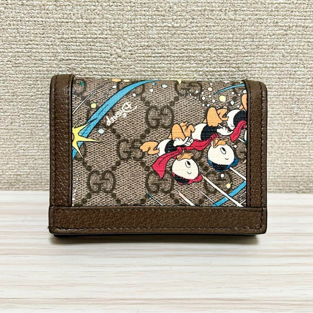 GUCCI x Disney Donald Duck Collaboration Holder Wallet GG Limited