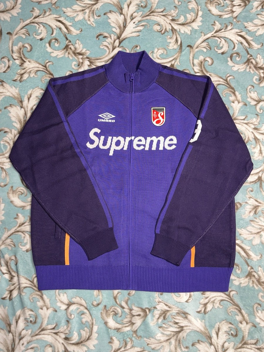 SUPREME UMBRO ZIP UP SWEATER (XL) (PURPLE) SS25 UMBRO SOCCER
