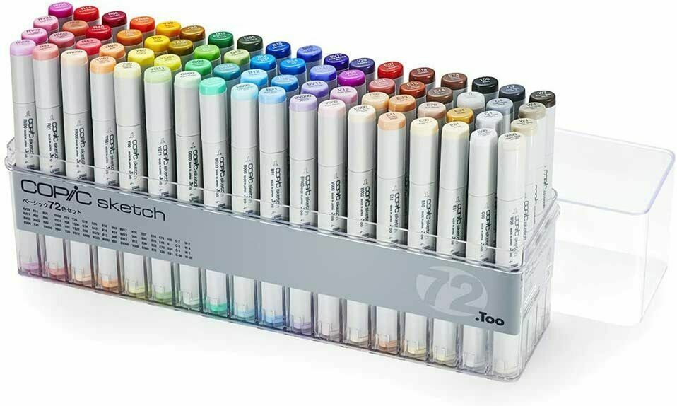 Copic Sketch set 72 colors Marker Pen Japan Too. Copic 72 Manga