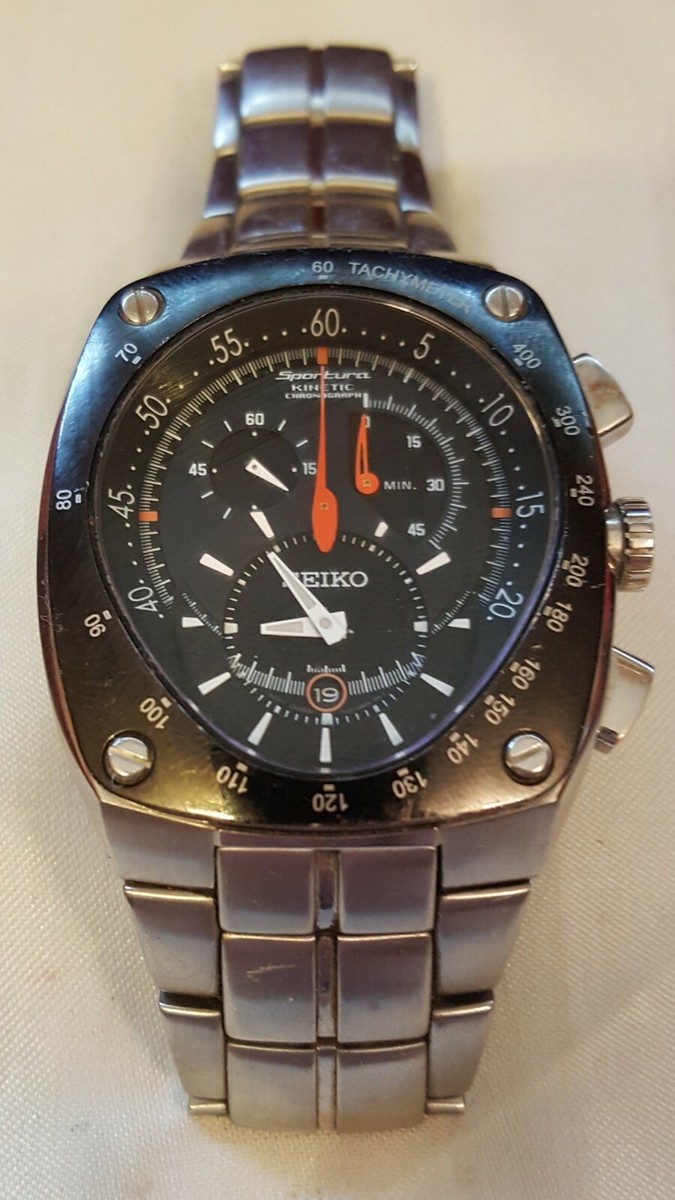 SEIKO Sportura Kinetic Chronograph 7L22-0AD0 Automatic Mens