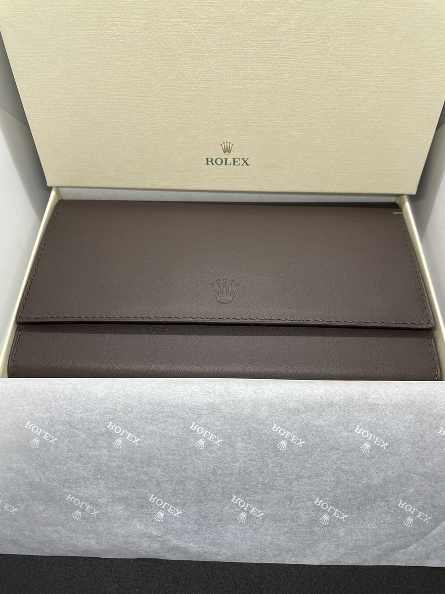 100% AUTHENTIC BRAND NEW ROLEX 3 X WATCH HOLDER SADDLE LEATHER