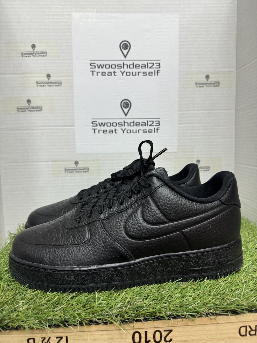 Men's 10 🔥 Nike Air Force 1 '07 Pro-Tech WP Black AF1 Sneakers