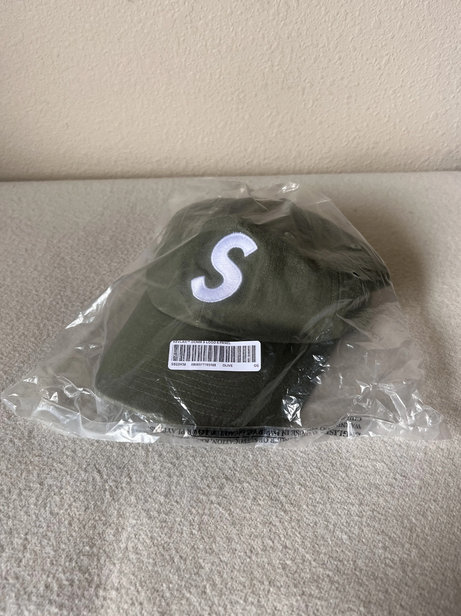 Supreme Kevlar Denim S Logo 6 Panel Hat - Olive Green - NEW | eBay
