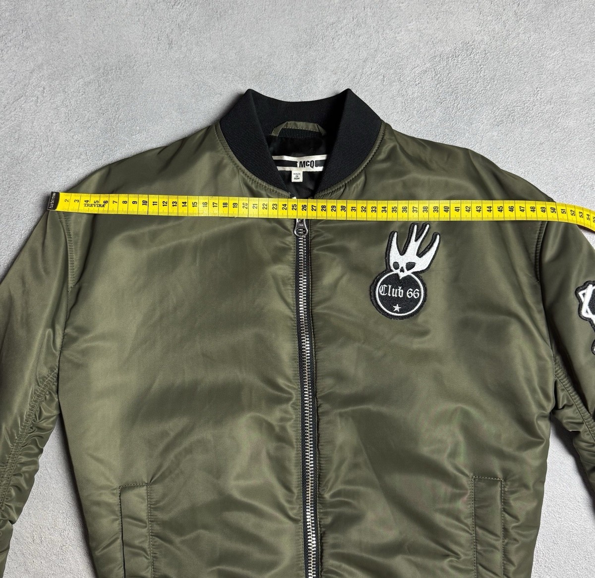 Alexander McQueen MCQ Womens Green Nylon Bomber Jacket Size IT 36