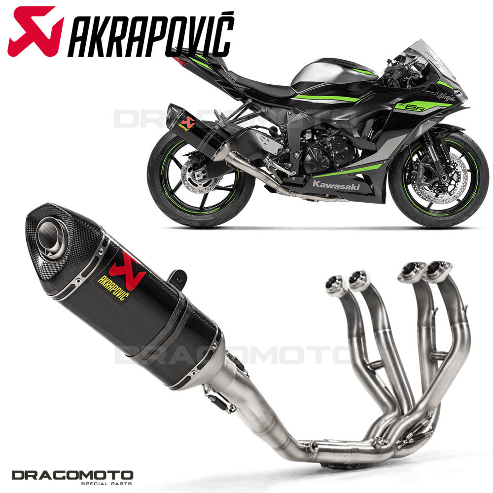 KAWASAKI Ninja ZX-6R 2023-2024 Full exhaust AKRAPOVIC Carbon RC S