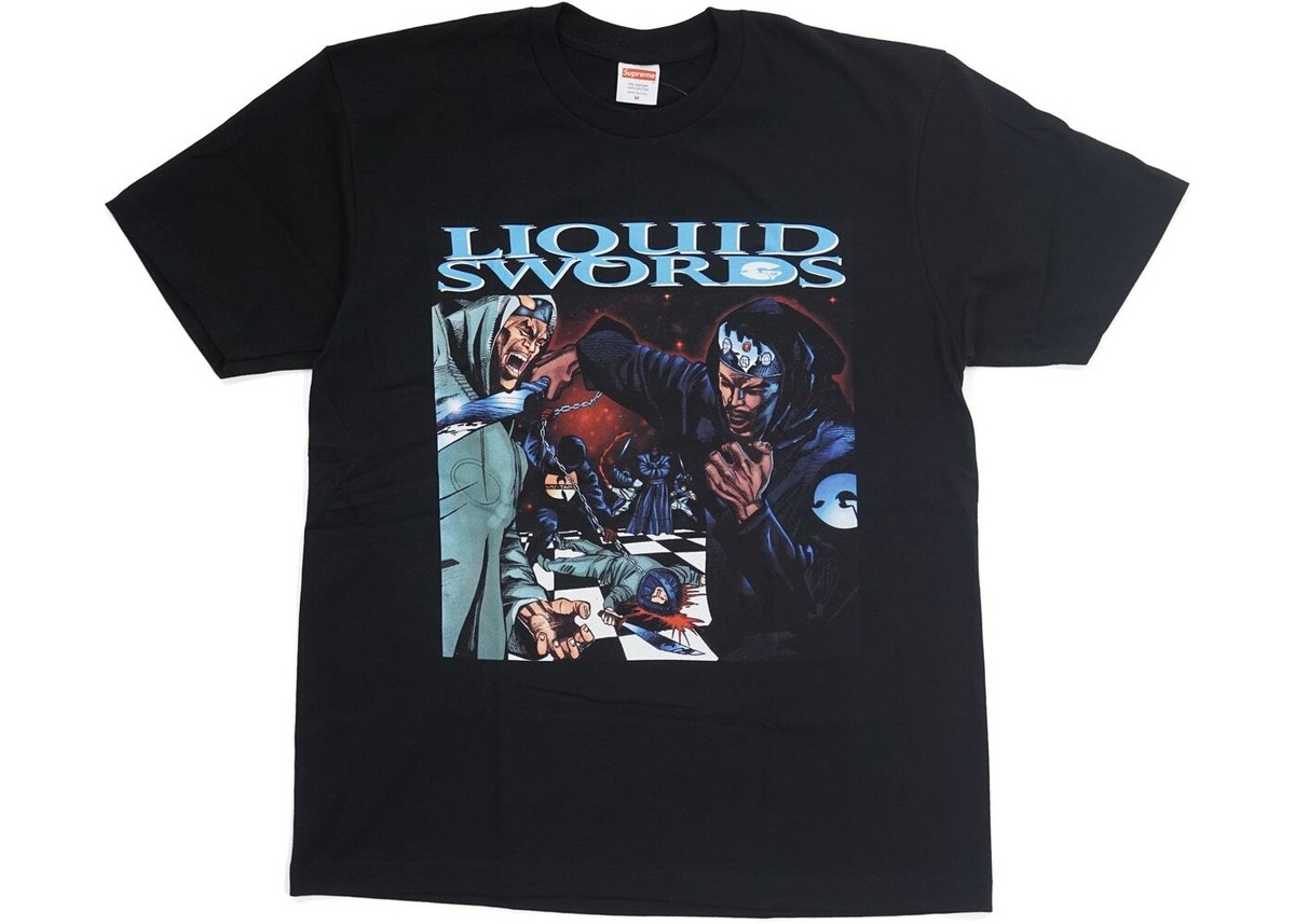 Supreme NYC x The Gza / Genius Liquid Swords T-shirt Tee Black Wu