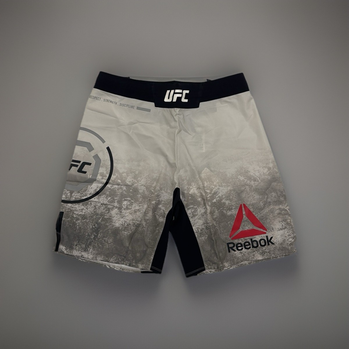 Official UFC Reebok Octagon Shorts Fighter MMA Adults Grey Brand