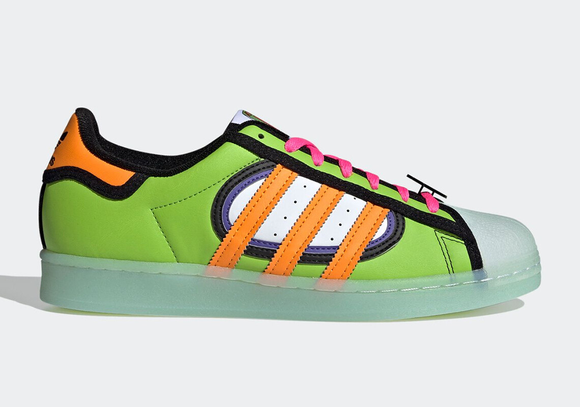Adidas Superstar The Simpsons Squishee Green/Orange H05789 Fashion