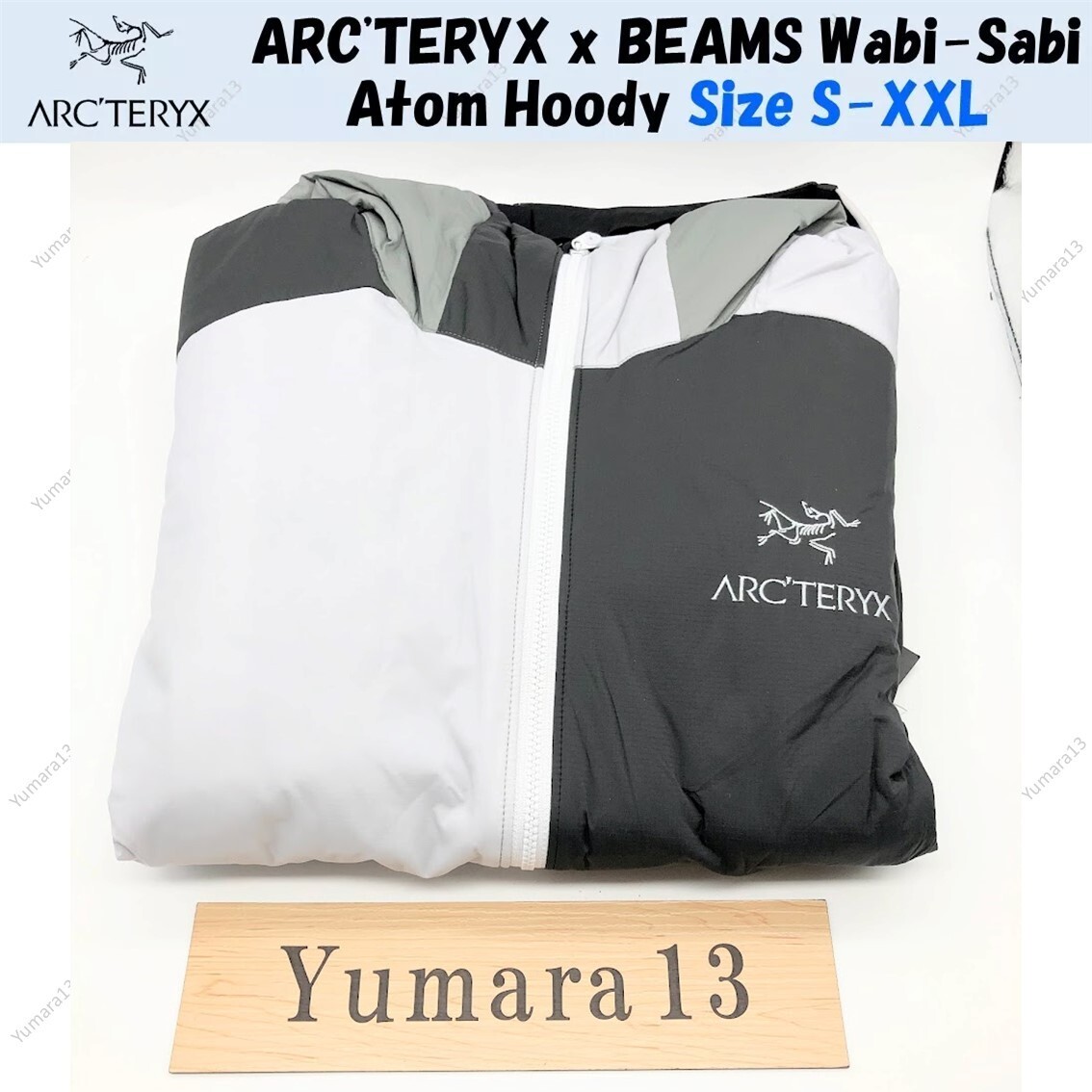ARC'TERYX x BEAMS Wabi-Sabi Atom Hoody Tranquil Men's Size S-XXL