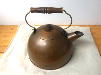 Vintage Paul Revere copper tea pot - steam kettle Original Revere