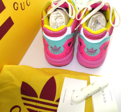 NEW GUCCI x ADIDAS ZX 8000 PINK GG MONOGRAM