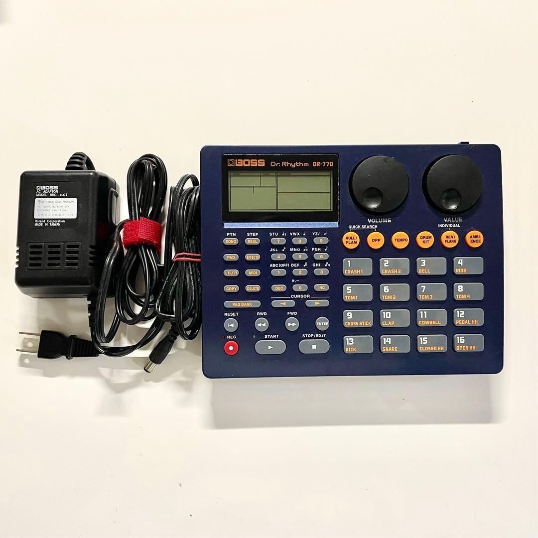 Boss DR-770 Dr. Rhythm Drum Machine Sequencer w/ Adapter Compact