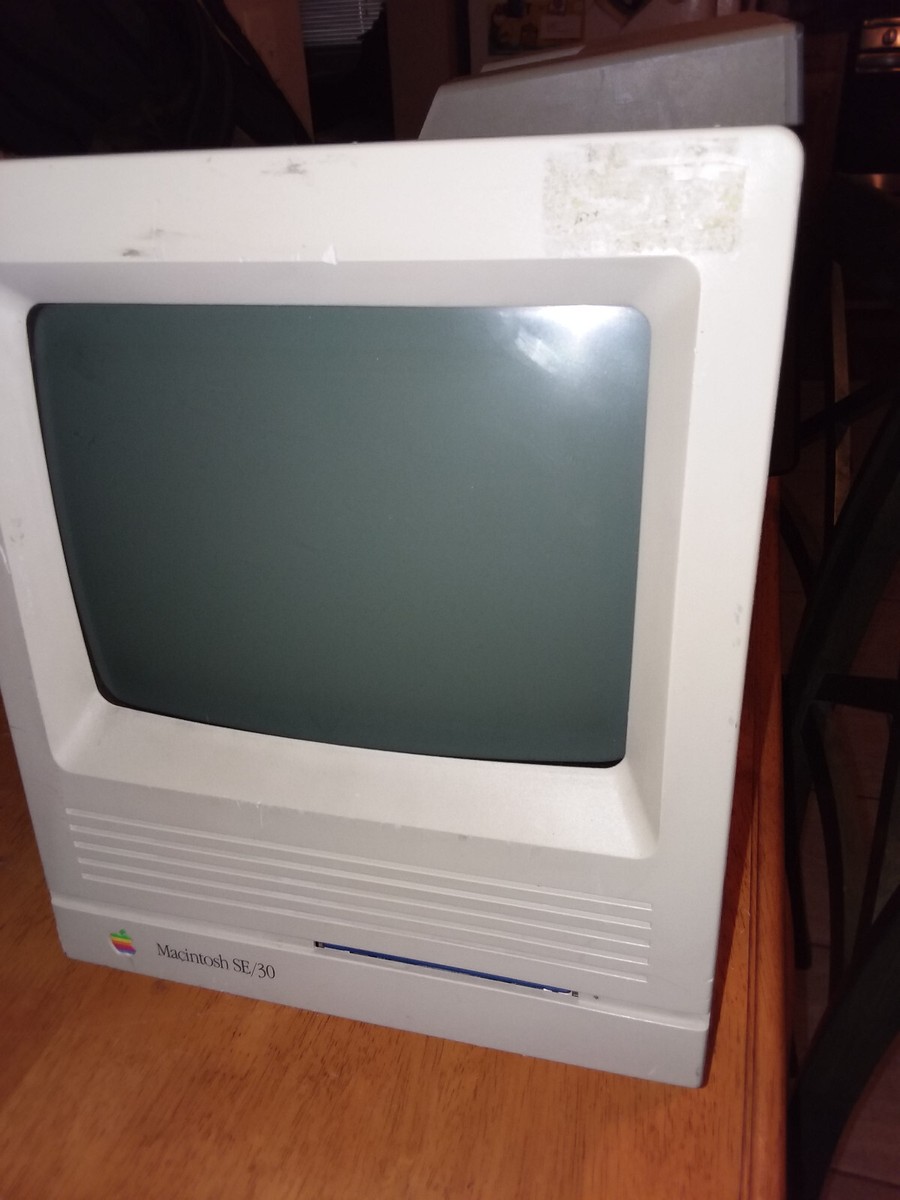 Apple Macintosh SE/30 Vintage With HD, Keyboard Tested. Works. | eBay