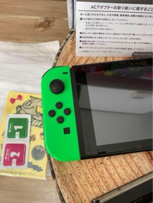 Nintendo Switch Console System Splatoon 2 Neon Pink/Neon Green