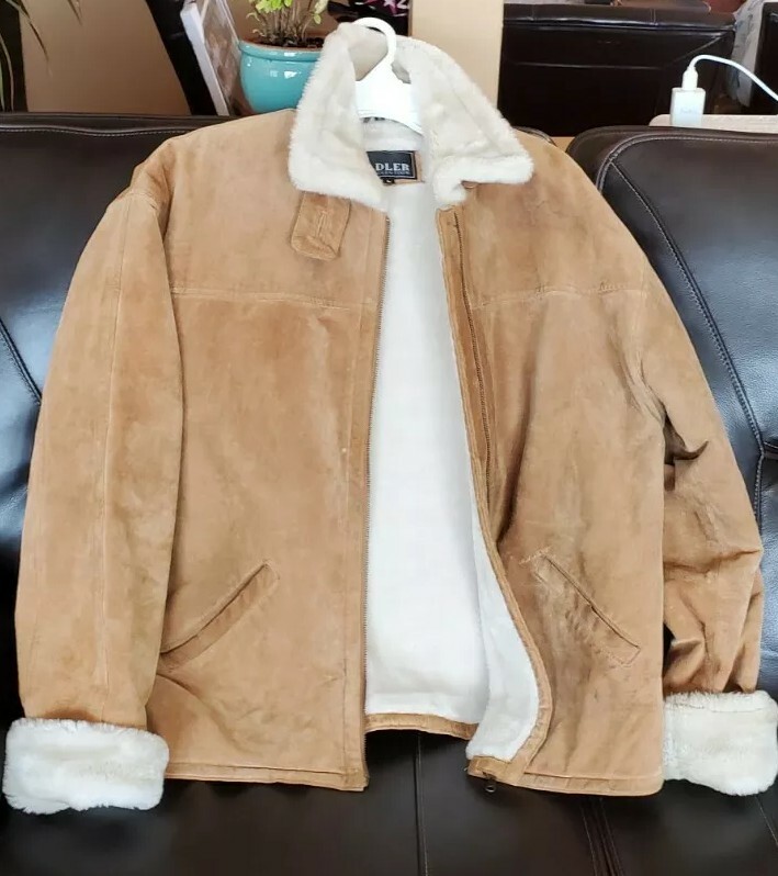 Jacket Leather Suede Large | eBay