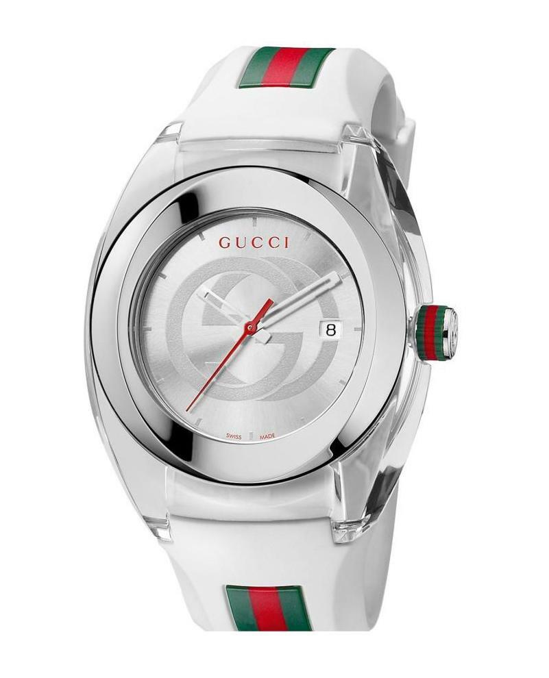 Gucci SYNC XXL 46MM Men's White Stainless Steel Watch YA137102