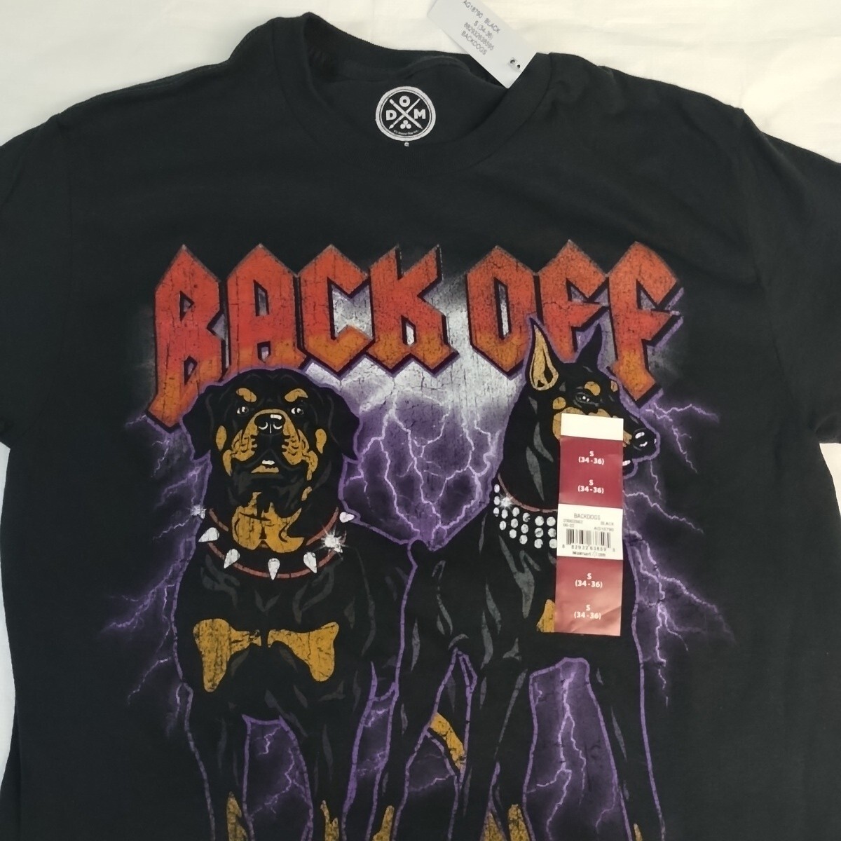 Rottweiler & Doberman Size S Unisex Adults Black 