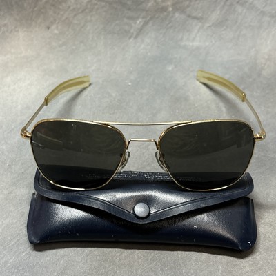 Command Marketing USA 23K Gold Pilot Aviator Sunglasses Minor