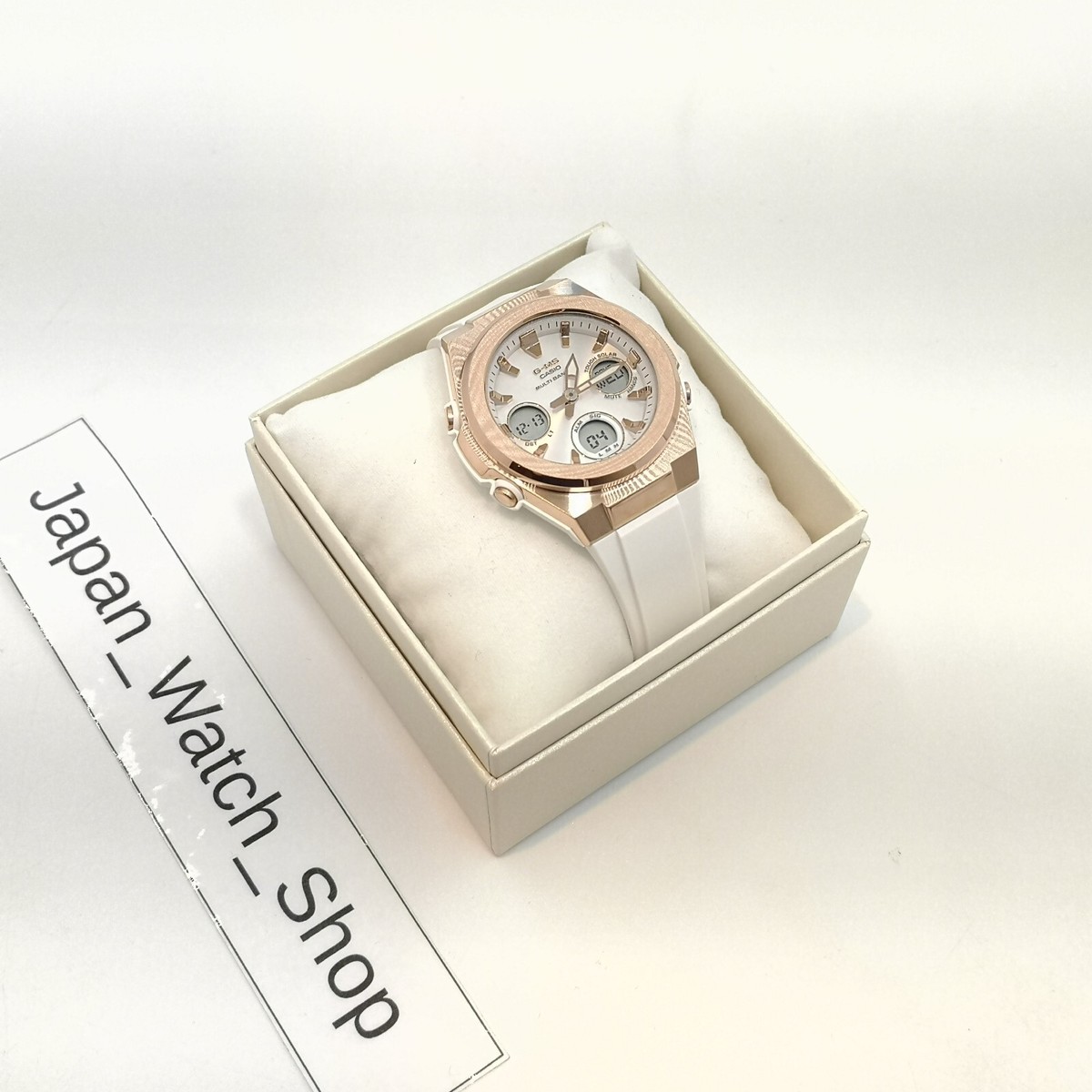 CASIO BABY-G G-MS MSG-W600G-7AJF White Band Radio Women's Watch