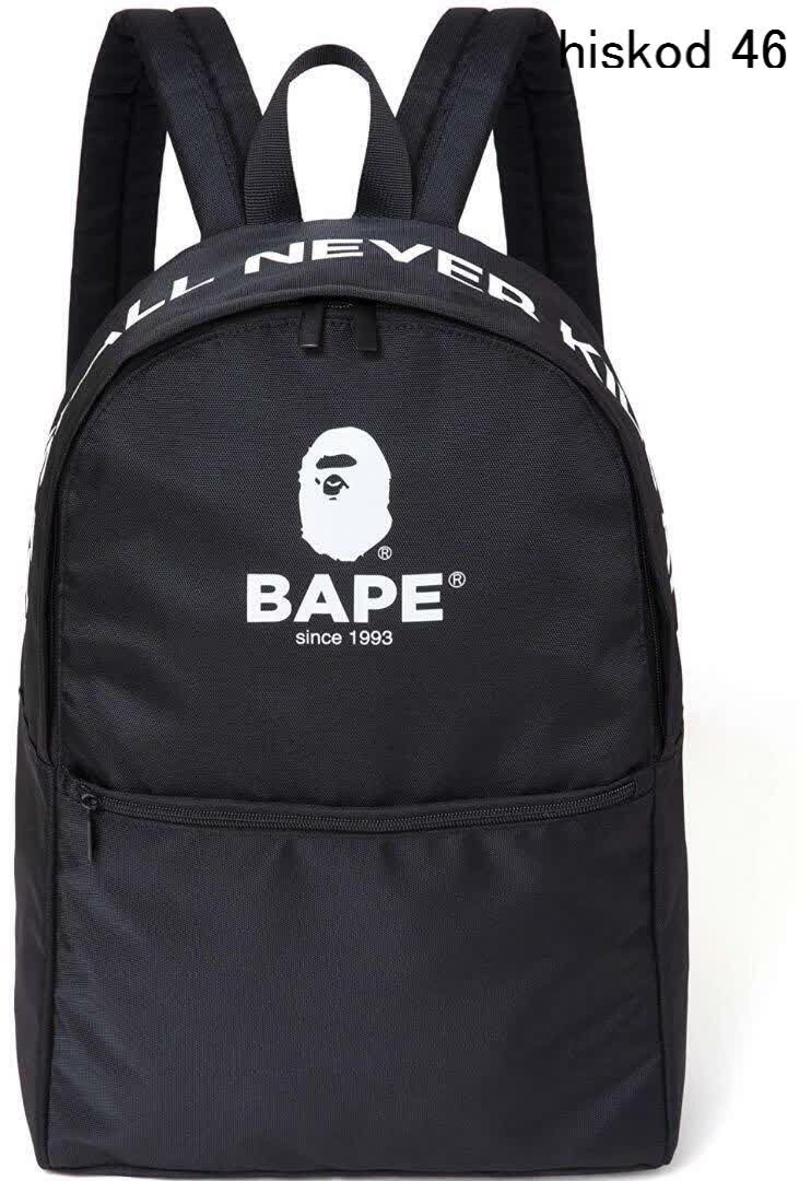 A BATHING APE HEAD BAPE Backpack Black Bag Collection 2019 Mook