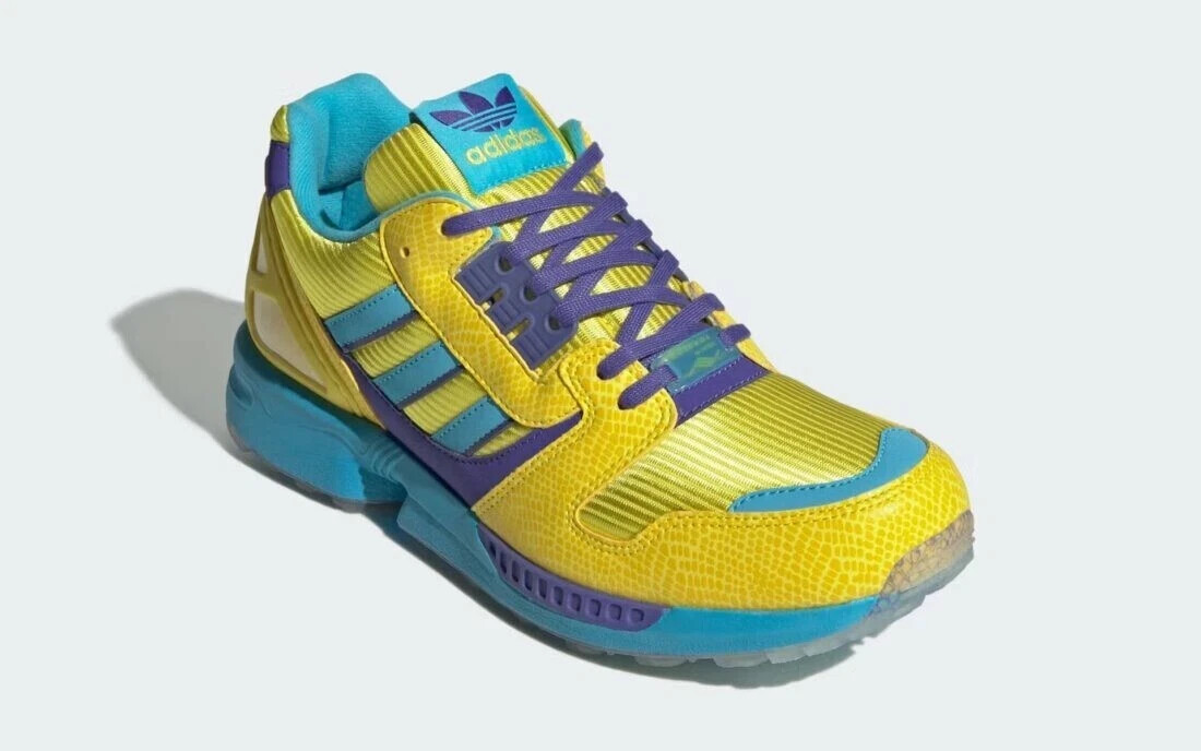 atmos × adidas Originals ZX8000 G-SNK10 URA Yellow Blue JQ2580 | eBay