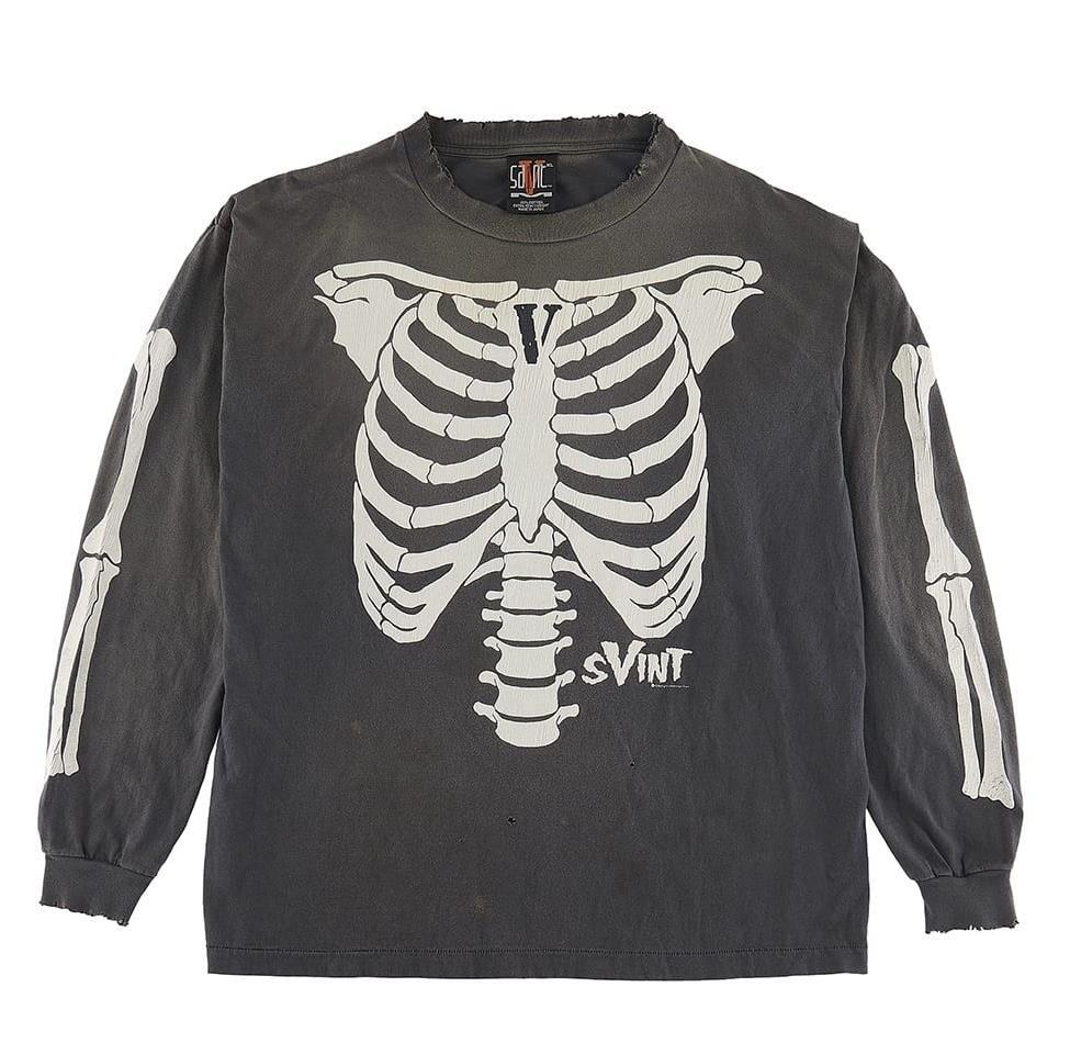 SAINT Mxxxxxx Michael VLONE VL bone LS tee new 22AW | eBay