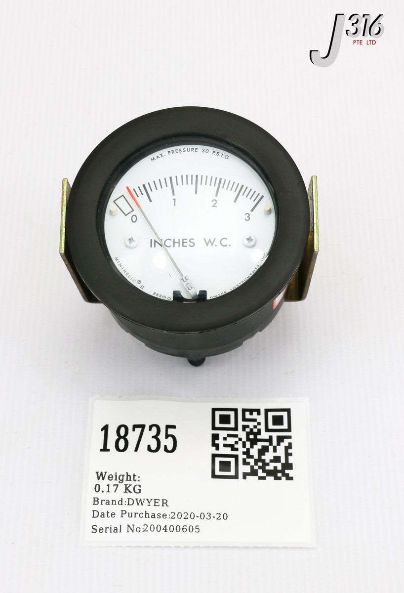 18735 DWYER PRESSURE GAUGE, 0-30PSI MINIHELIC II | eBay