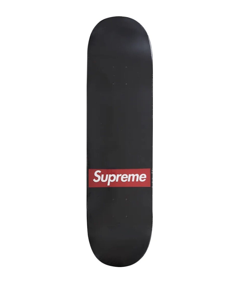 Supreme x Routed Box Logo Skate Deck Black 8.375 New Unopened Rare